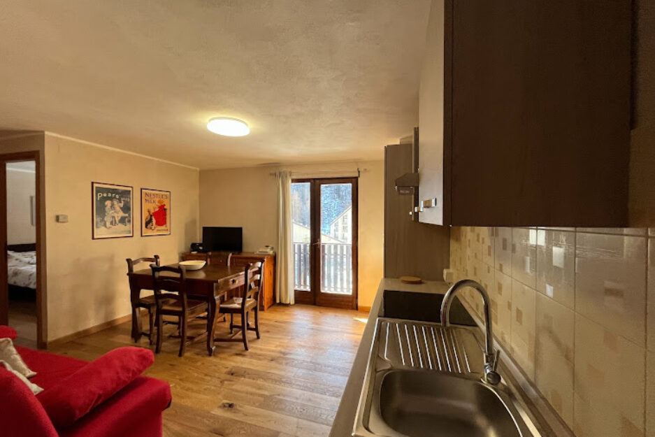 Proposta della Trottola Champorcher, Appartamento Sony a Chardonney Champorcher, Soggiorno cucina
